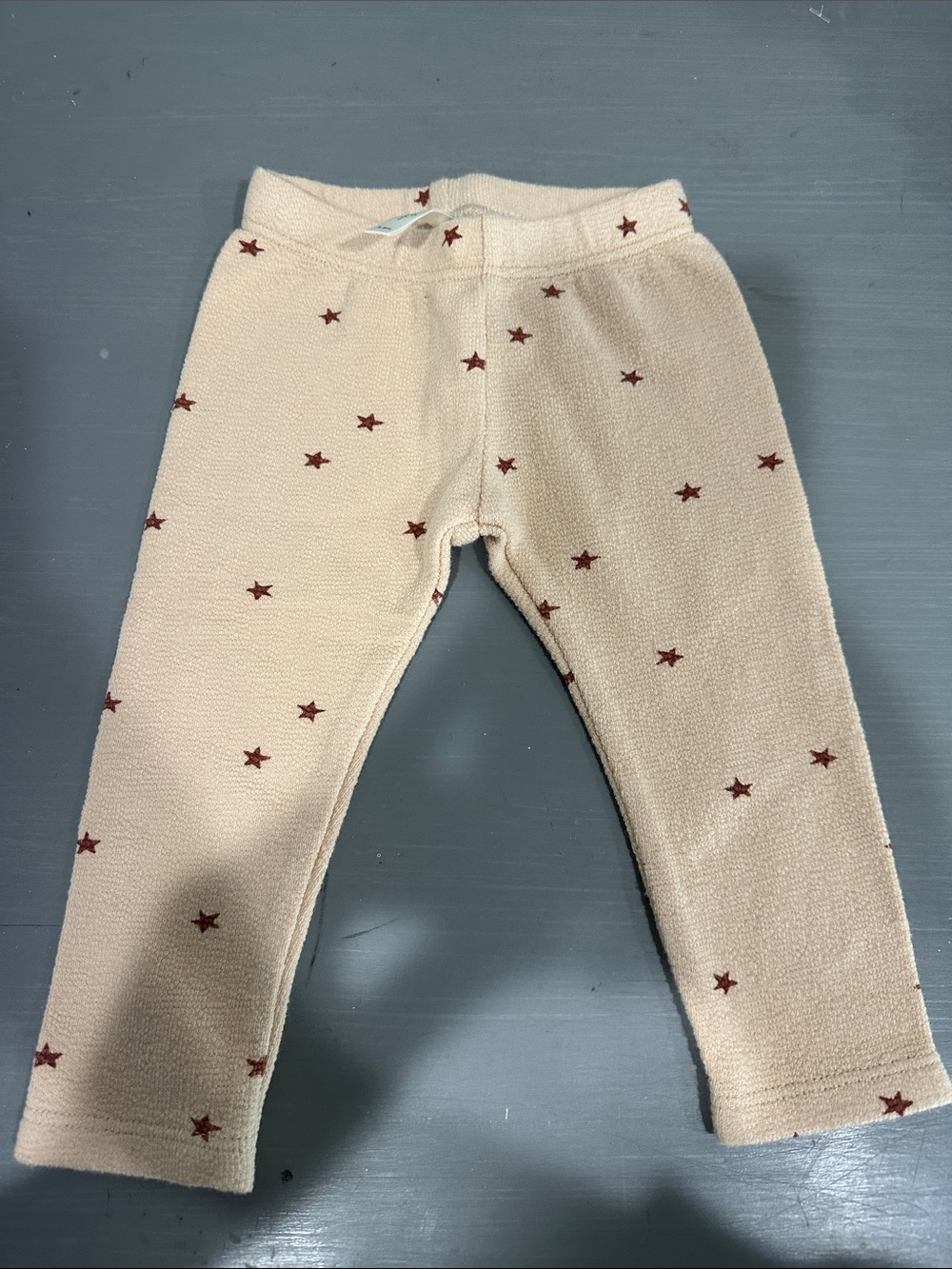 NWOT Rylee + Cru Baby Star Print Pants 3-6M Cream Rust